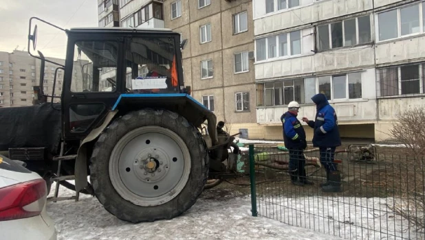 Отключили отопление зимой из за аварии