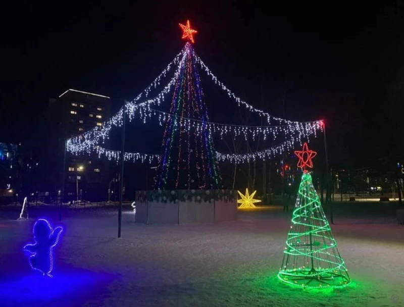 Новогодний Барнаул.  Пресс-служба мэрии Барнаула