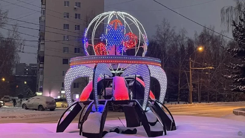 Новогодний Барнаул.  Пресс-служба мэрии Барнаула