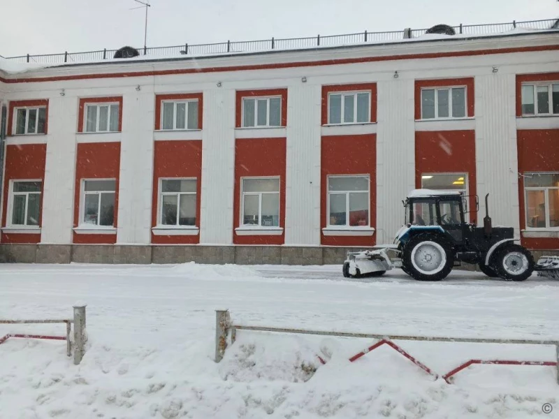 Уборка снега в Барнауле.  Пресс-служба мэрии Барнаула