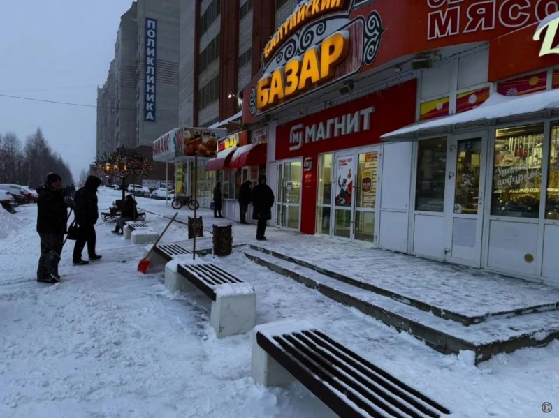 Уборка снега в Барнауле.  Пресс-служба мэрии Барнаула
