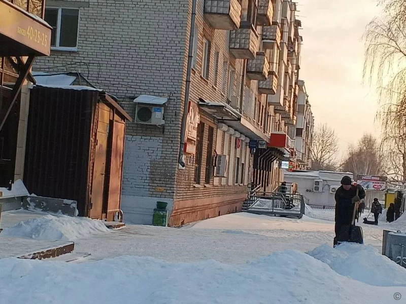 Уборка снега в Барнауле.  Пресс-служба мэрии Барнаула