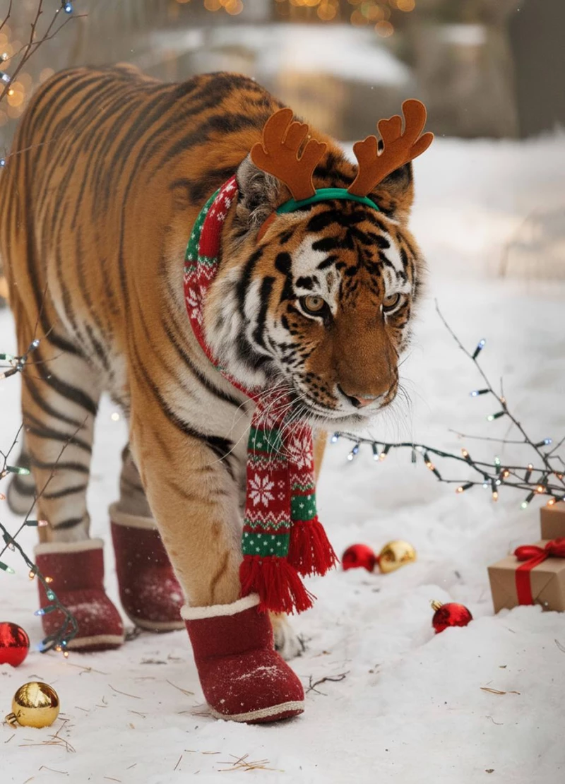 Звери в Новосибирском зоопарке перед Новым годом. Новосибирский зоопарк