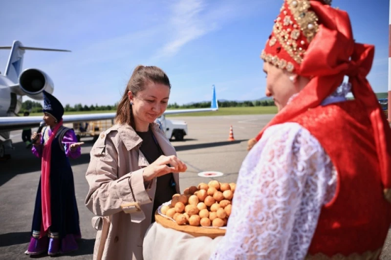 В Горно-Алтайске встретили прямой рейс из Читы. ВК группа «Аэропорт Горно-Алтайск»